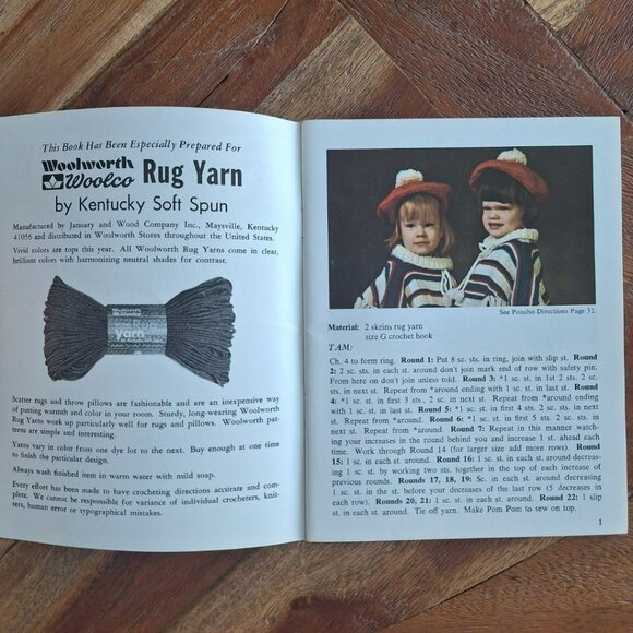 Woolworth Woolco Rug Yarns Booklet Volume 2 Apron Floor Covering Learn‎ Pattern - Picture 3 of 9